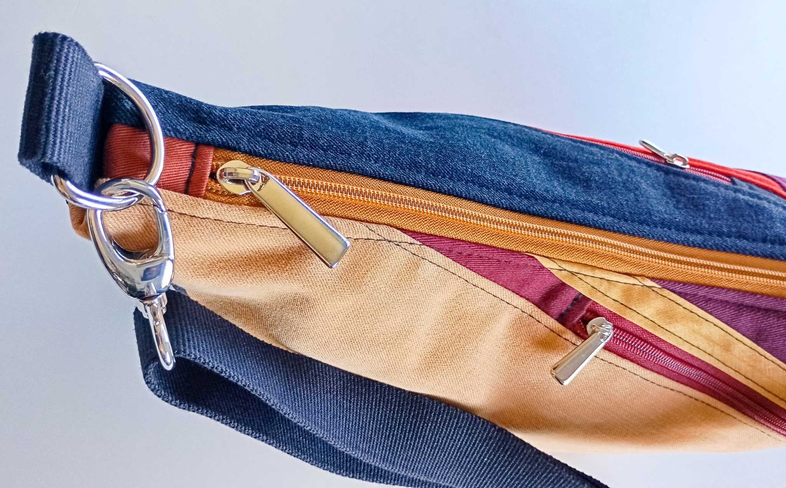Bolso Banano Ocre y Naranja - Imagen 3