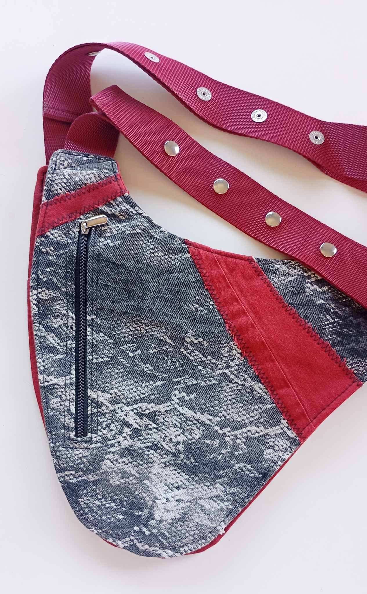 Pistoleras Roja y Gris Animal Print - Imagen 5